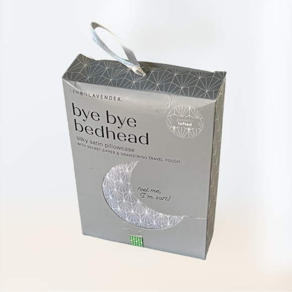 🟢5/$25  Satin Pillowcase LemonLavendar Bye Bye Bedhead - Picture 3 of 6